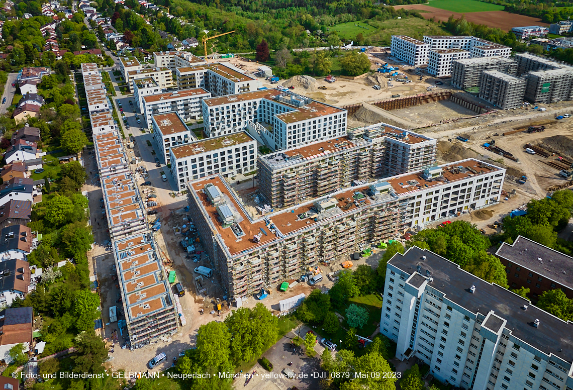 09.05.2023 - Baustelle Alexisquartier und Pandion Verde in Neuperlach